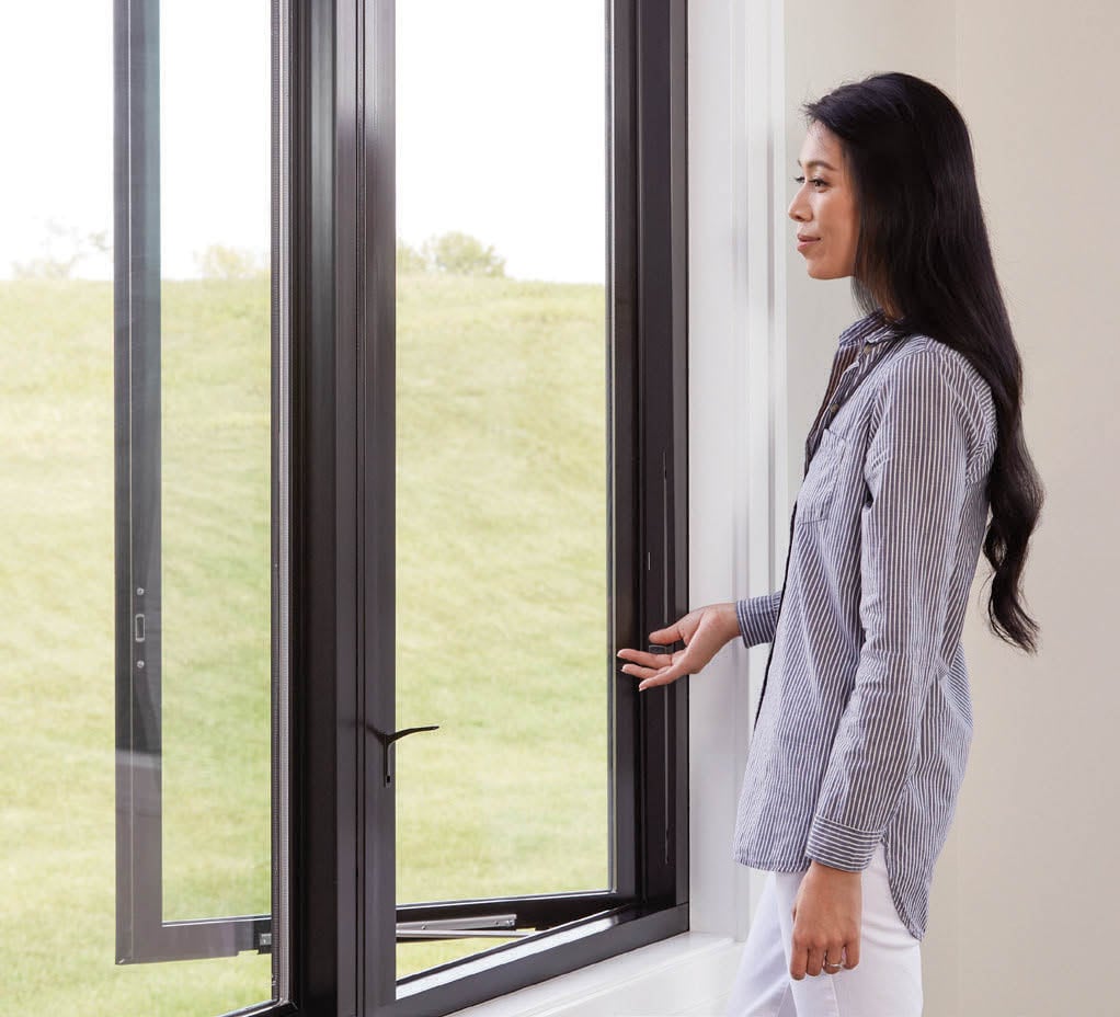 Pella Impervia fiberglass replacement windows Houston