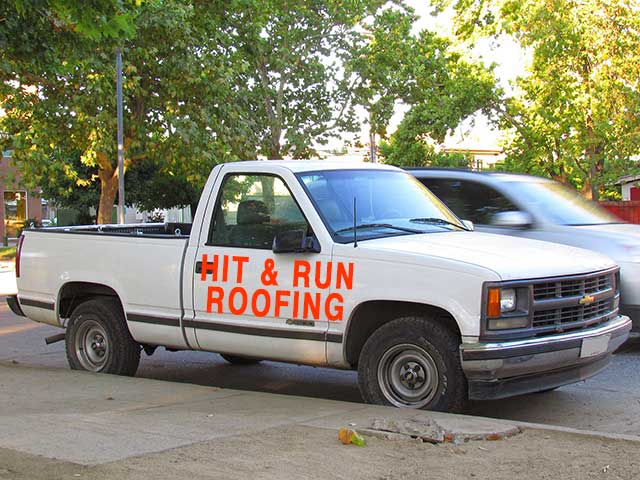 Hit & Run Roofing - Storm Chasing Scam Specialists!